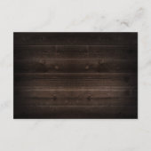 Rustic Fall Firefly Mason Jar Wedding RSVP Cards (Rückseite)