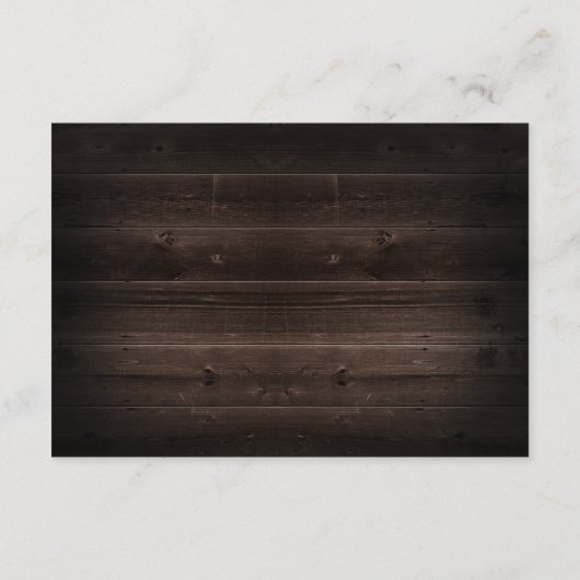 Rustic Fall Firefly Mason Jar Wedding RSVP Cards (Rückseite)