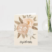 Rustic Fall Floral Brautparty Vielen Dank (Vorderseite)