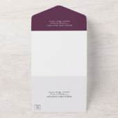 Rustic Fall Floral Elegante Hochzeit All In One Einladung (Außenbereich)