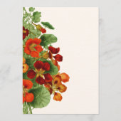 Rustic Fall Floral Modern Wedding Invitation Einladung (Rückseite)