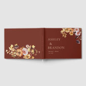 Rustic Fall Floral Wedding Custom Guest Book Gästebuch (Voll)