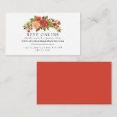Rustic Fall Floral Wedding Website UAWG Begleitkarte (Vorne/Hinten)