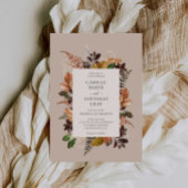 Rustic Fall Foliage Foto Hochzeitseinladung Einladung