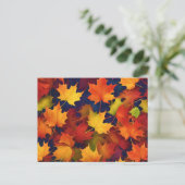 Rustic Fall Foliage Postkarte (Stehend Vorderseite)