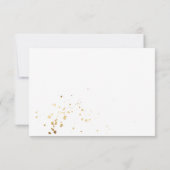 Rustic Fall Foliage Wedding RSVP Card Karte (Rückseite)