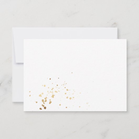 Rustic Fall Foliage Wedding RSVP Card Karte (Rückseite)