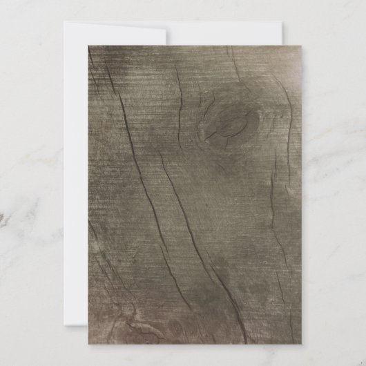 Rustic Fall Gold Glitzer Lights Wood Wedding Einladung (Rückseite)