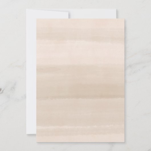 Rustic Fall Greenery White Pumpkin Baby Sprinkle Einladung (Rückseite)