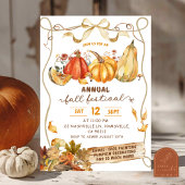 Rustic Fall Harvest Festival Invitation Einladung