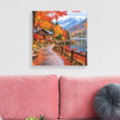Rustic Fall Hideaway Leinwanddruck (Insitu (Wohnzimmer))
