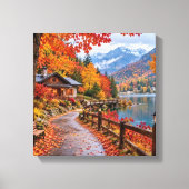 Rustic Fall Hideaway Leinwanddruck (Vorderseite)