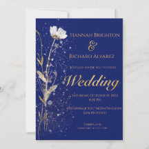 Rustic Fall Navy Bohemische Wildblume Hochzeit