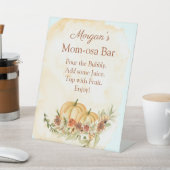 Rustic Fall Pumpkin Baby Dusche Mama-osa Bar Zeich Sockelschild (In SItu)