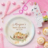 Rustic Fall Pumpkin Baby Dusche Pappteller (Party)