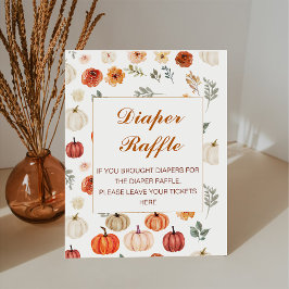 Rustic Fall Pumpkin Baby Dusche Windelwanne Windel Sockelschild