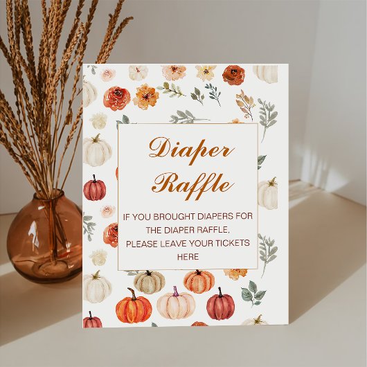 Rustic Fall Pumpkin Baby Dusche Windelwanne Windel Sockelschild