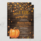 Rustic Fall Pumpkin Baby Shower Einladungen (Vorne/Hinten)