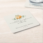 Rustic Fall Pumpkin Baby Showroom Untersetzer (angewinkelt)