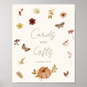 Rustic Fall Pumpkin Cards und Giftzeichen Poster (Vorne)