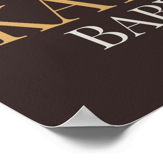 Rustic Fall Pumpkin Dusche Begrüßungszeichen Poster (Ecke)