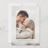 Rustic Fall Pumpkin Floral Wedding Foto Einladung (Rückseite)