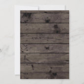 Rustic Fall Pumpkin Gold Polterabend Einladung (Rückseite)