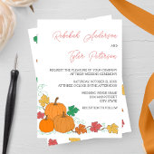 Rustic Fall Pumpkin Hochzeit Einladung