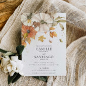 Rustic Fall Pumpkin Hochzeit Einladung