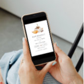 Rustic Fall Pumpkin Save the Date Einladung