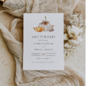 Rustic Fall Pumpkin Save the Date Einladung