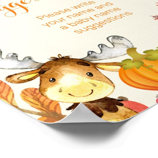 Rustic Fall Pumpkin Tiername Vorschläge. Poster (Ecke)