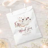 Rustic Fall Pumpkin Wedding Geschenktütchen (Ausgeschnitten)