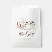 Rustic Fall Pumpkin Wedding Geschenktütchen (Vorderseite)