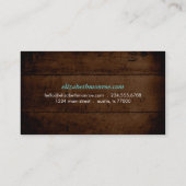 Rustic Falwood Visitenkarte (Rückseite)