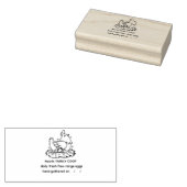 Rustic Family Farm Vintage egg Gummistempel (Stempel)