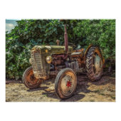Rustic farm tractor fotodruck (Vorne)