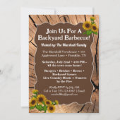 Rustic Farmhouse BBQ Cookout Invitation – 5x7"  Einladung (Vorderseite)