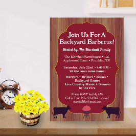 Rustic Farmhouse BBQ Party Invite Summer Party  Einladung