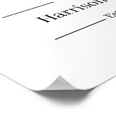 Rustic Farmhouse Custom Family Name Sign  Poster (Ecke)