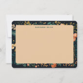 Rustic Farmhouse Floral Personalized Note Card Mitteilungskarte (Vorderseite)