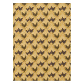 Rustic Farmhouse Hen Pattern – In Yellow Tischdecke (Vorderseite)