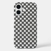 Rustic Farmhouse Monochrome Buffalo Check Geometri Case-Mate iPhone Hülle (Rückseite)