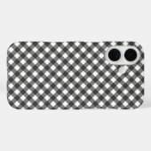 Rustic Farmhouse Monochrome Buffalo Check Geometri Case-Mate iPhone Hülle (Rückseite (Horizontal))