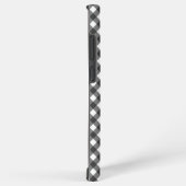 Rustic Farmhouse Monochrome Buffalo Check Geometri Samsung Galaxy Hülle (Rechte Seite)