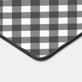 Rustic Farmhouse Monochrome Buffalo Check Geometri Schreibtischunterlage (Ecke)