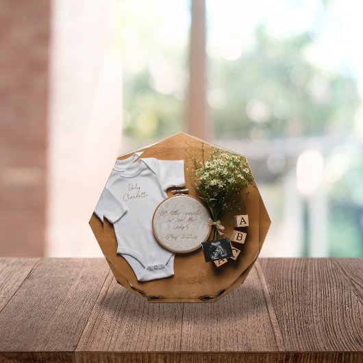 Rustic farmhouse Pregnancy Announcement keepsake  Fotoblock