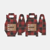 Rustic Farmhouse Red Buffalo Plaid Christmas Geschenkschachtel (Ungefaltet)