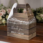 Rustic Farmhouse Wedding Vielen Dank Geschenkschachtel