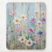 Rustic Farmhouse Wildflower Cottage Floral Mousepad (Vorne)